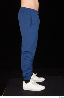 Hamza blue jogging pants leg lower body white sneakers 0007.jpg